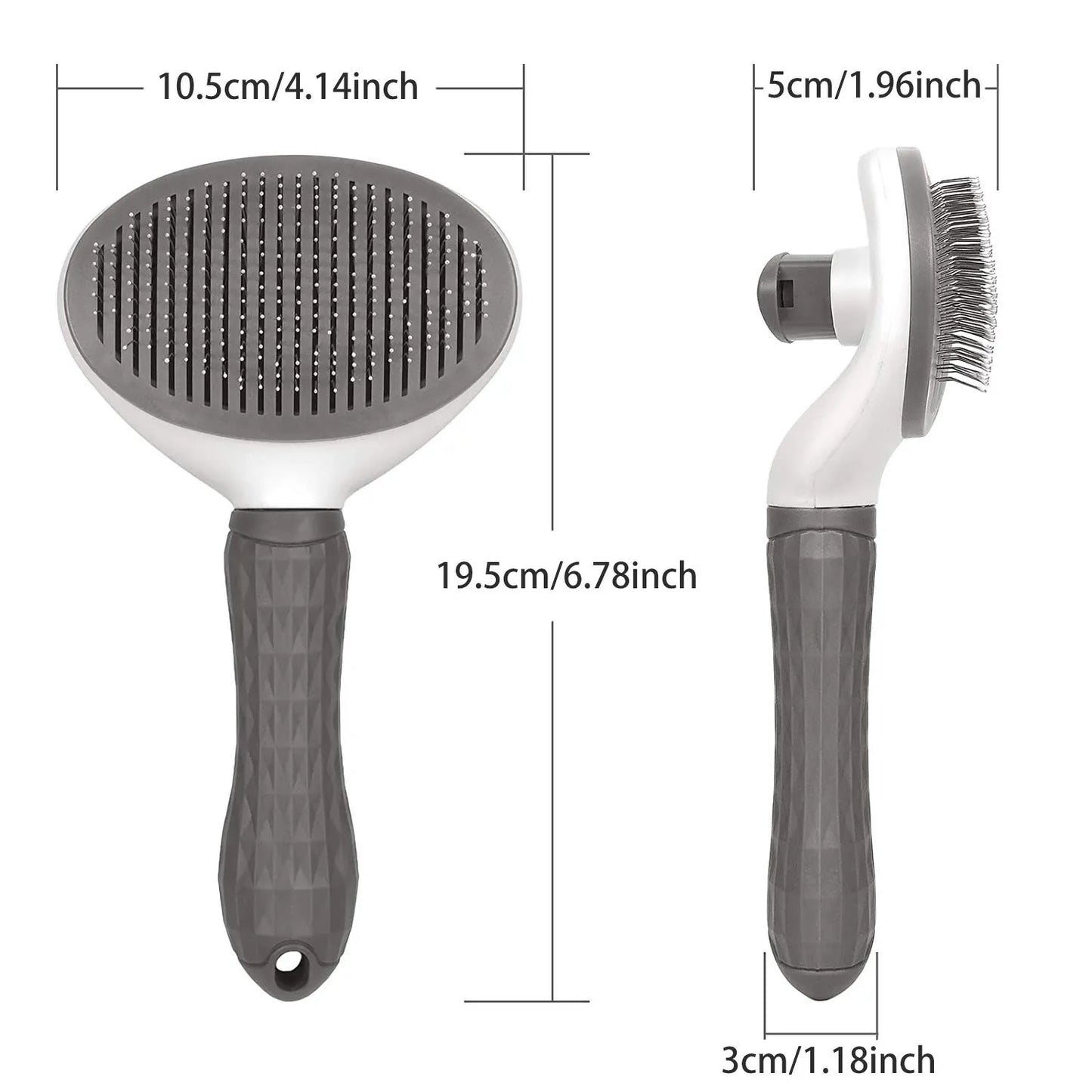 EasyGroom : Brosse autonettoyante pour animaux de compagnie pour chats et chiens