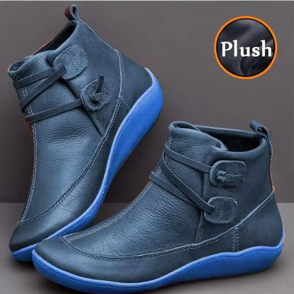 Comfortable Plush Leather Boots