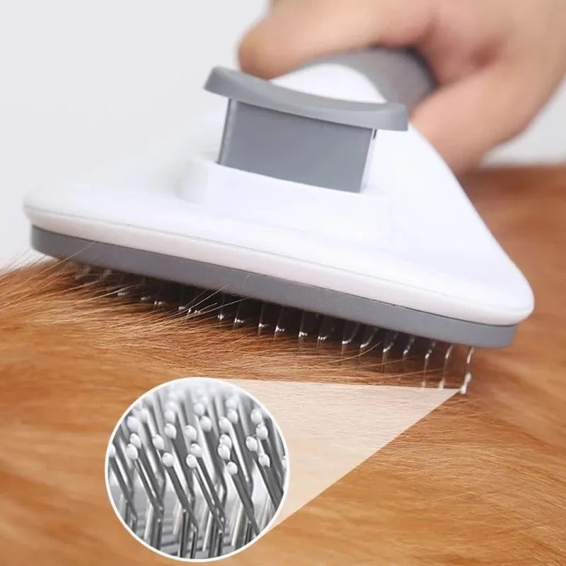 EasyGroom : Brosse autonettoyante pour animaux de compagnie pour chats et chiens