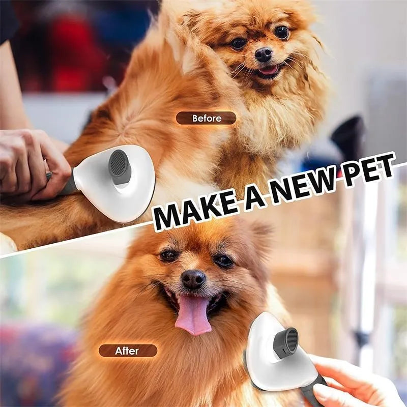 EasyGroom : Brosse autonettoyante pour animaux de compagnie pour chats et chiens