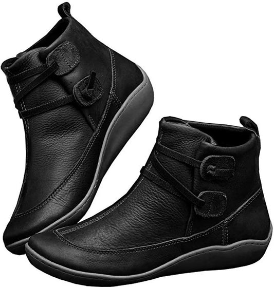 Comfortable Plush Leather Boots