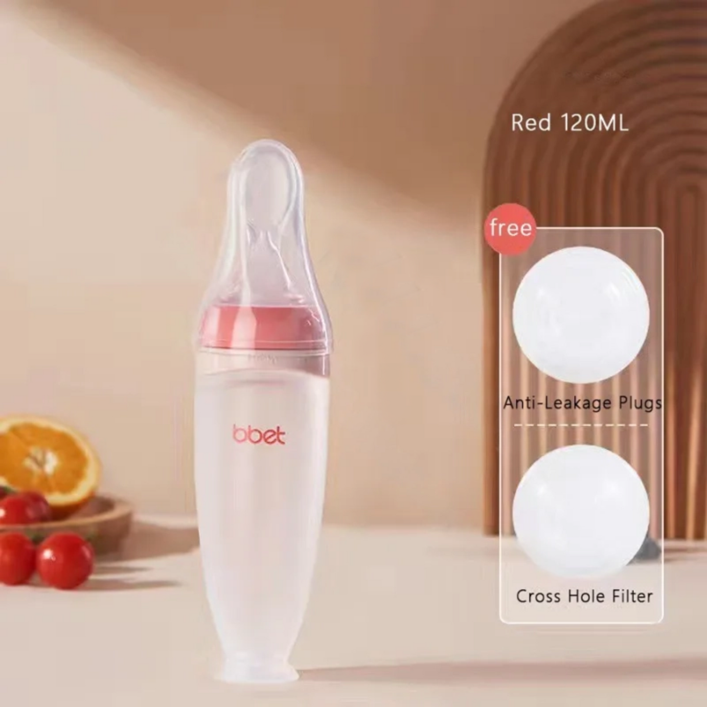 Silicone Baby Feeder Bottle – Squeeze Spoon for Feeding