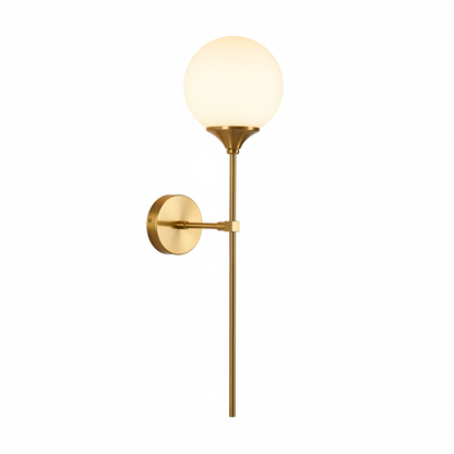 Modern LED Glass Ball Wall Lamp for Bedroom and Living Room