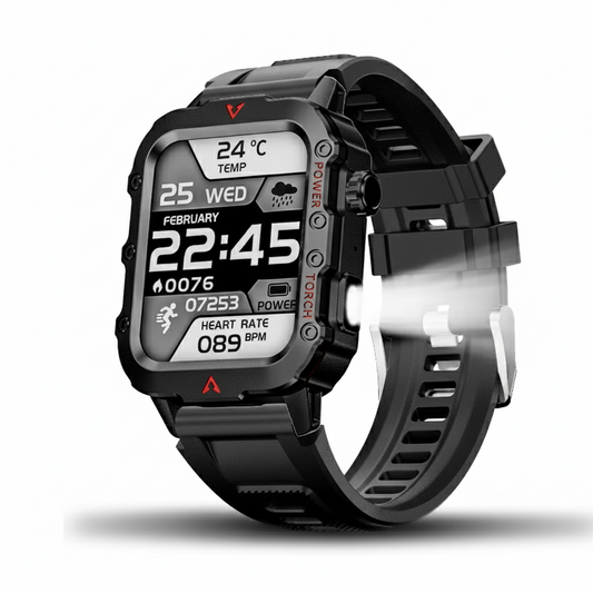 Smartwatch LED Flashlight Bluetooth Fitness Tracker