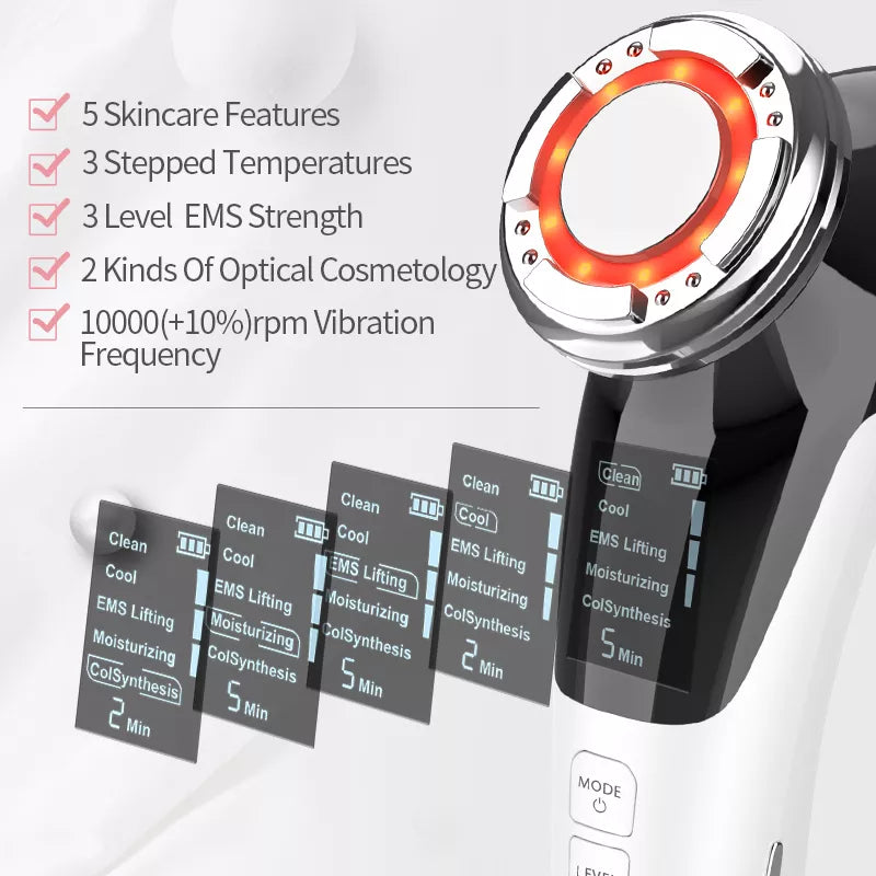 RadiantWave: Sonic LED Light Therapy & EMS Facial Rejuvenator