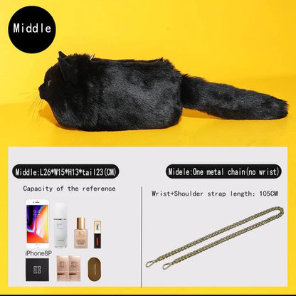 Luxury Women’s Handbag – Cute Cat Tote & Crossbody Bag