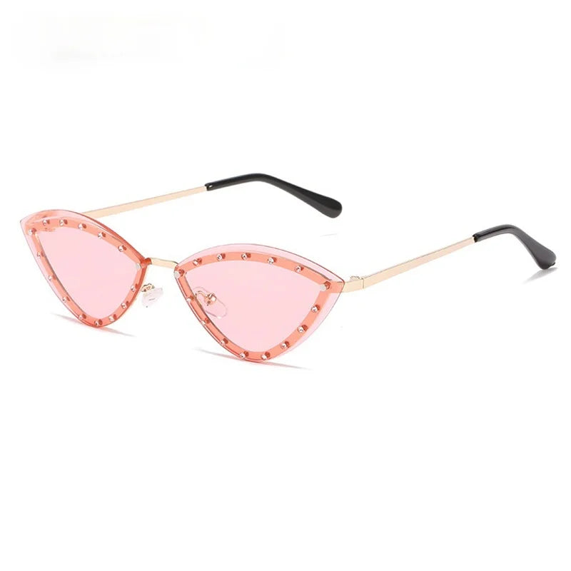 Lunettes De Soleil Oeil De Chat Avec Strass 