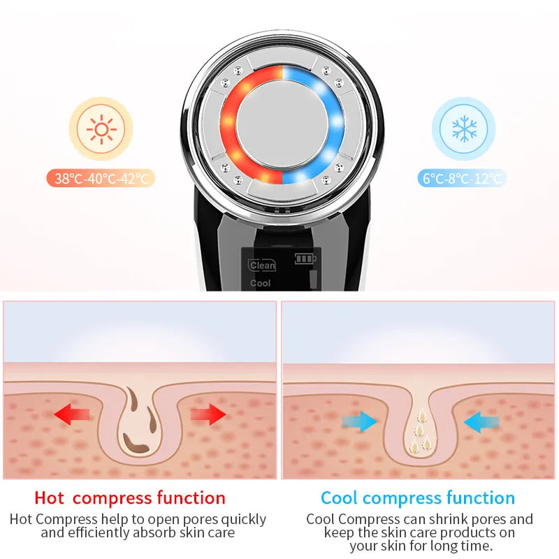 RadiantWave: Sonic LED Light Therapy & EMS Facial Rejuvenator