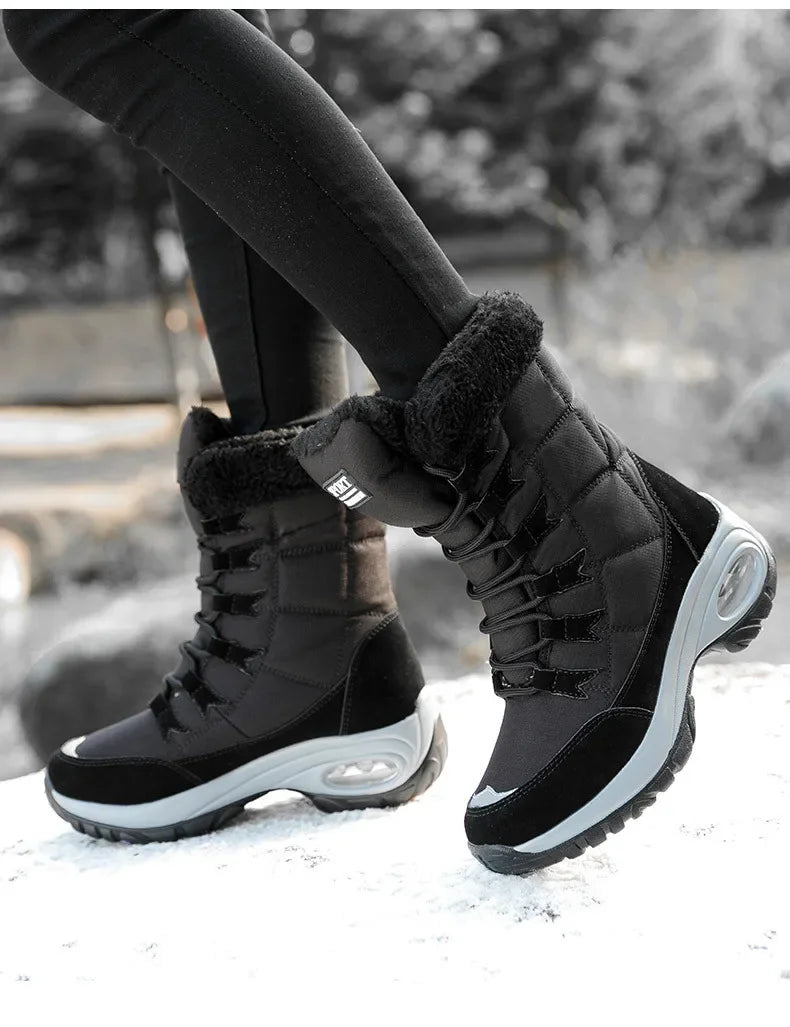 Botas de nieve con plataforma impermeables 