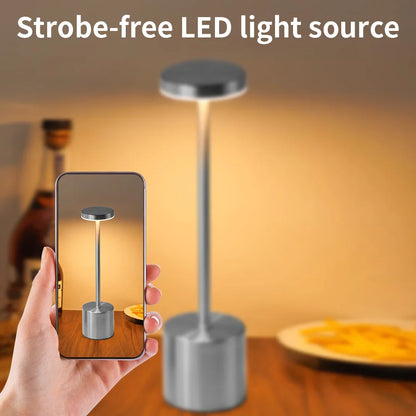 USB Rechargeable Touch Table Lamp with 3 Light Modes