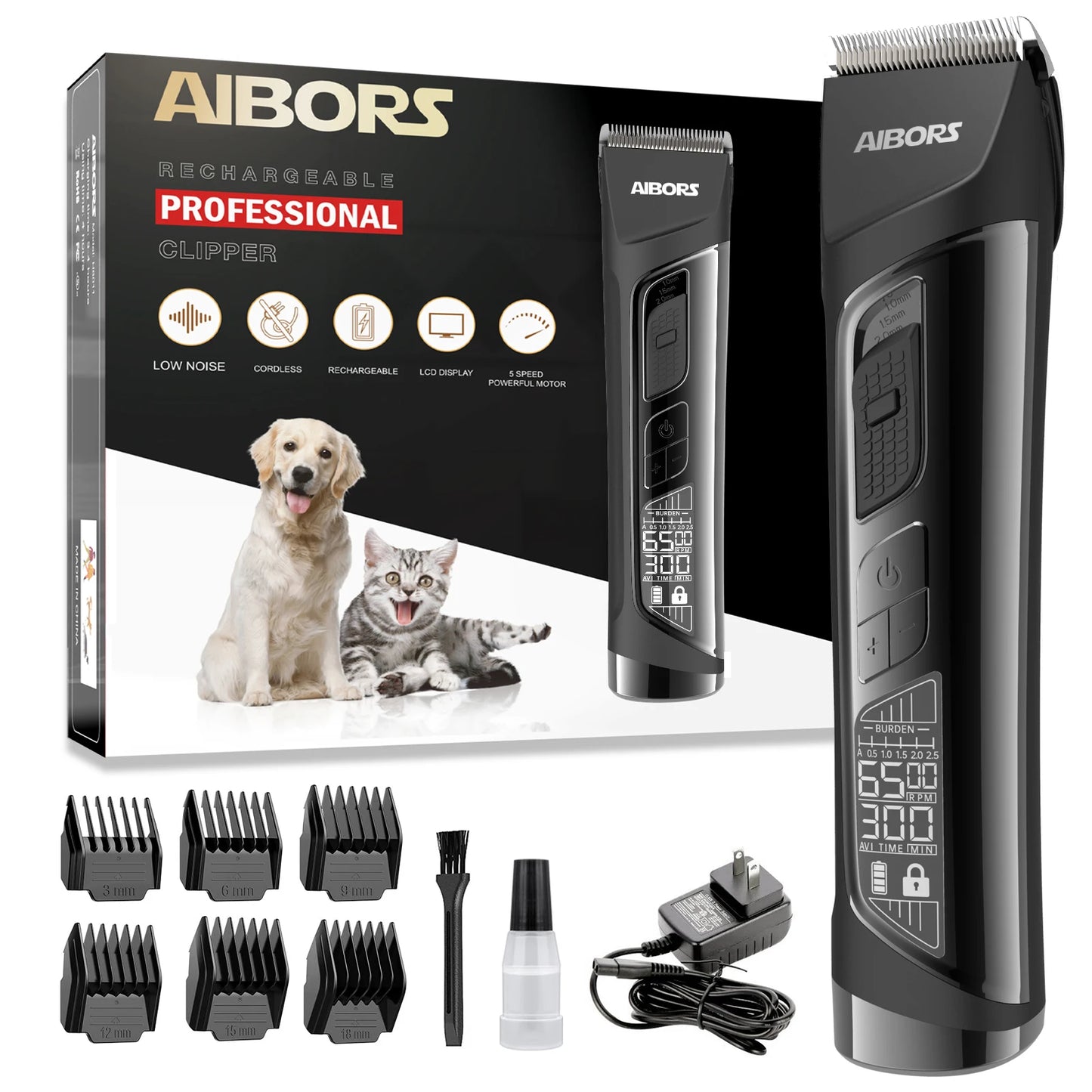 Tondeuse professionnelle pour chiens P3 pour le toilettage électronique