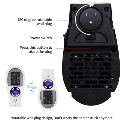 Mini calentador portátil con control remoto 