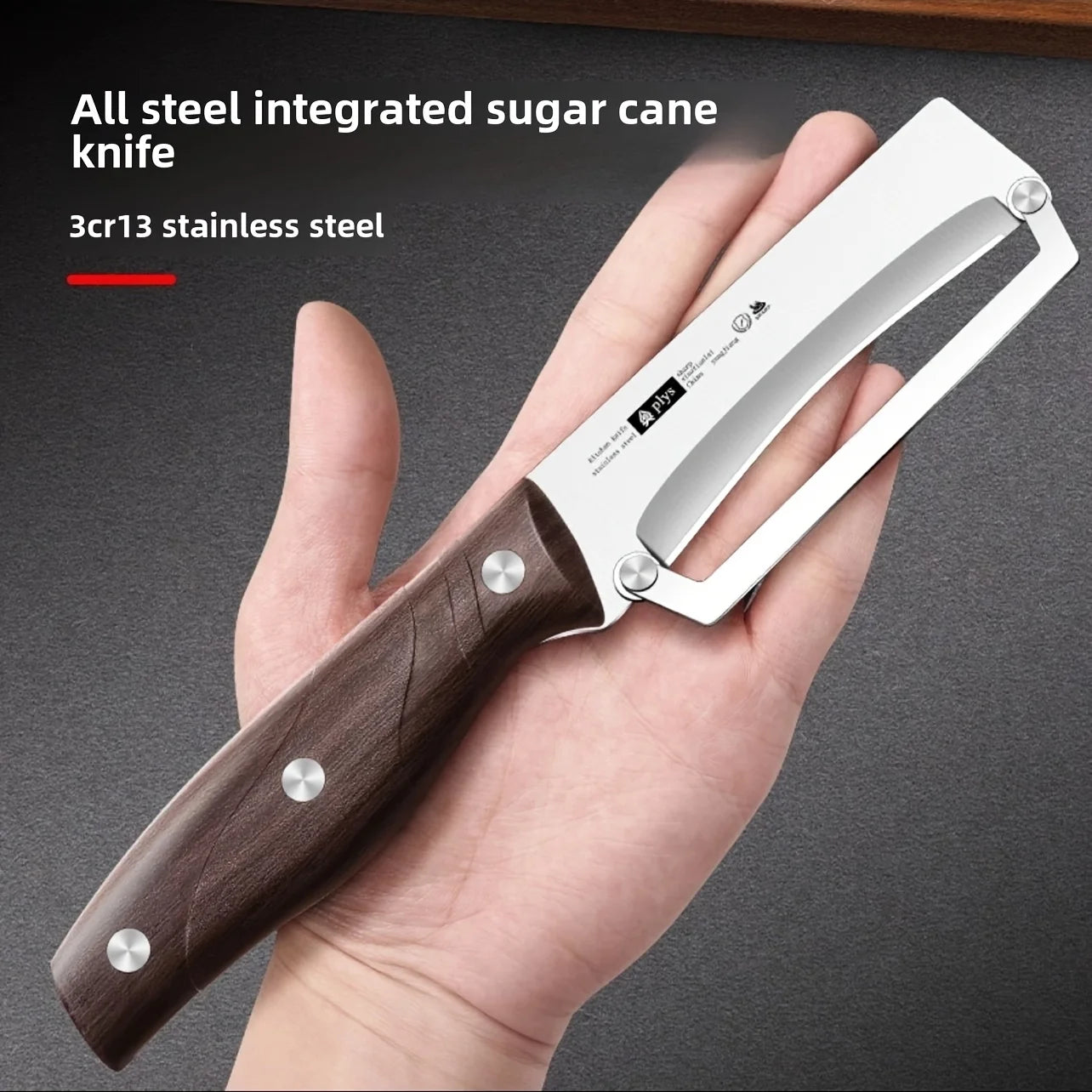 Stainless Steel Peeler Knife with Wooden Handle