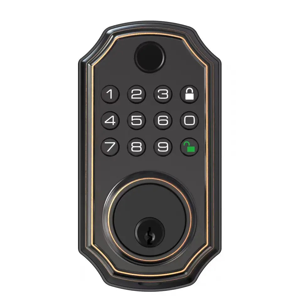 Tuya Smart Door Lock – Fingerprint & Keypad Deadbolt