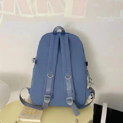 Sac à dos d'école chic Harajuku pour filles - Sac pour ordinateur portable mignon pour adolescentes avec poches pour les étudiants