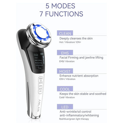 RadiantWave: Sonic LED Light Therapy & EMS Facial Rejuvenator