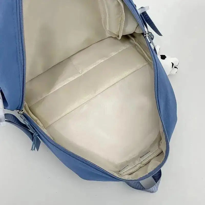 Sac à dos d'école chic Harajuku pour filles - Sac pour ordinateur portable mignon pour adolescentes avec poches pour les étudiants