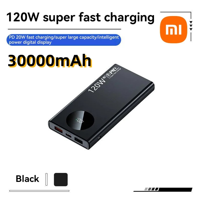 Super Fast Charging Power Bank – 120W 50000mAh Capacity