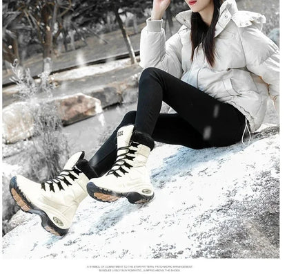 Botas de nieve con plataforma impermeables 