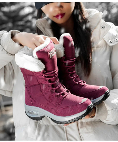 Botas de nieve con plataforma impermeables 