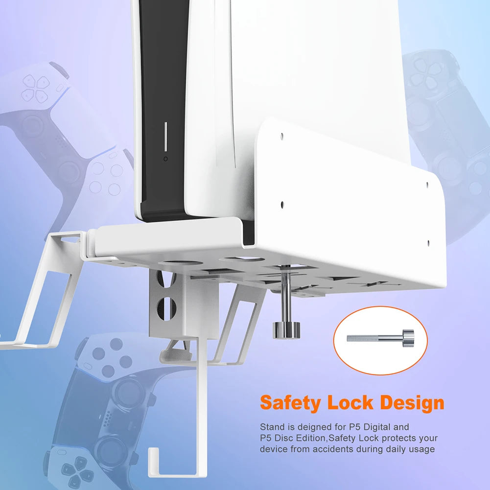 Soporte de pared multifuncional para controladores y auriculares 