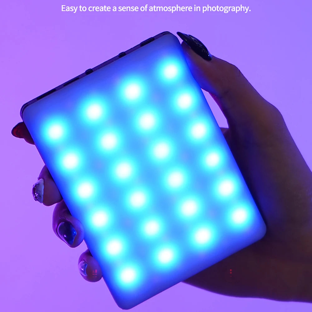 Portable RGB LED Fill Light for Phone Camera and Vlog