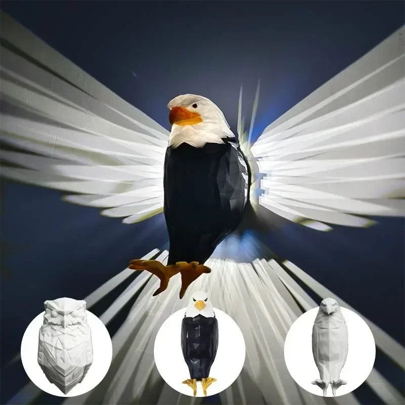 3D Eagle Wall Lamp Modern LED Decorative Light