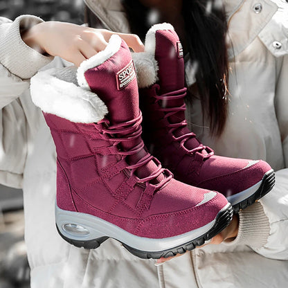 Botas de nieve con plataforma impermeables 