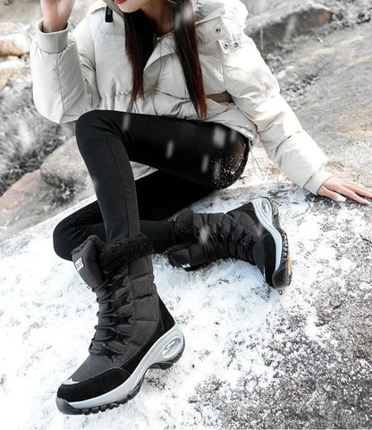 Botas de nieve con plataforma impermeables 