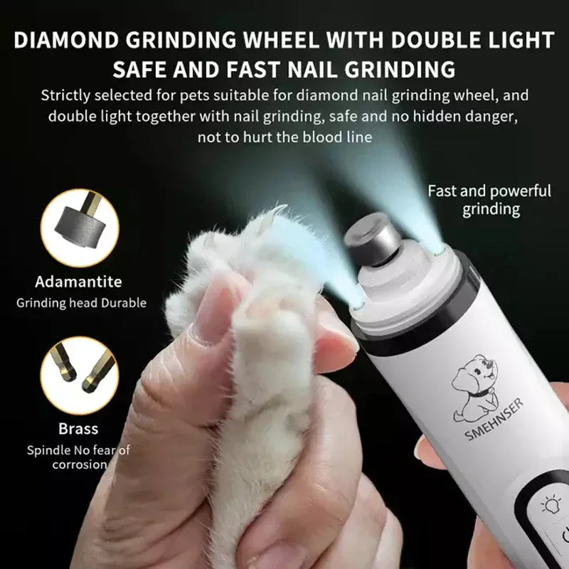 PawGroom Elite : Broyeur à griffes rechargeable pour animaux de compagnie