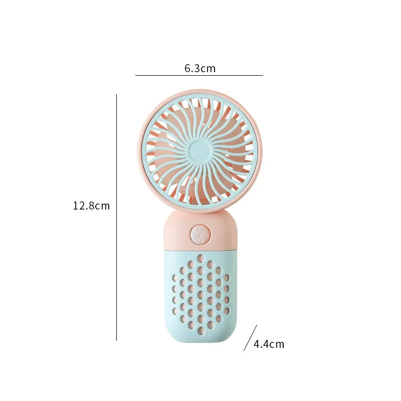Portable USB Mini Fan – Rechargeable Handheld Cooler