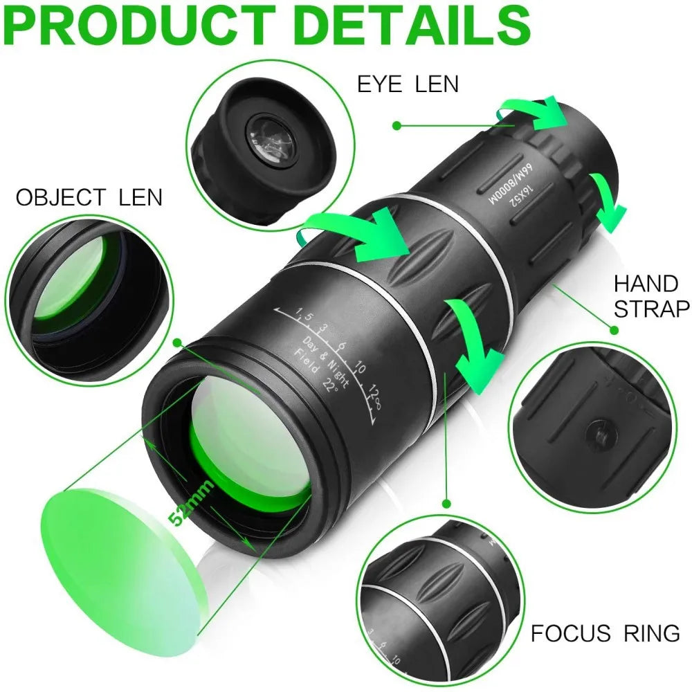 HD Monocular Telescope – See Far for Travel & Birdwatching
