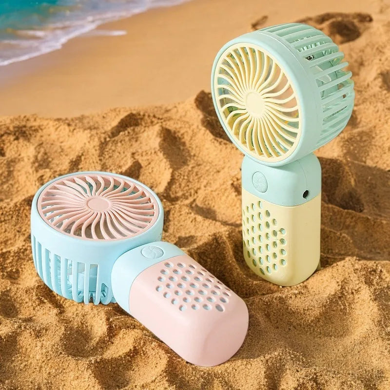 Portable USB Mini Fan – Rechargeable Handheld Cooler