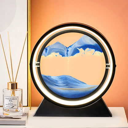 Seaside Magic : lampe sablier 3D à sables mouvants 