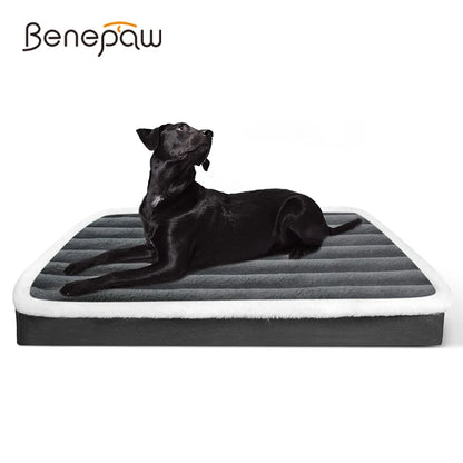 Benepaw Comfort Crate: tapete ortopédico lavable para cama para perros