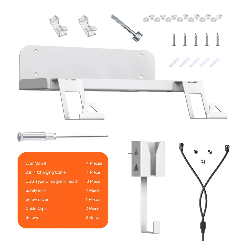 Soporte de pared multifuncional para controladores y auriculares 