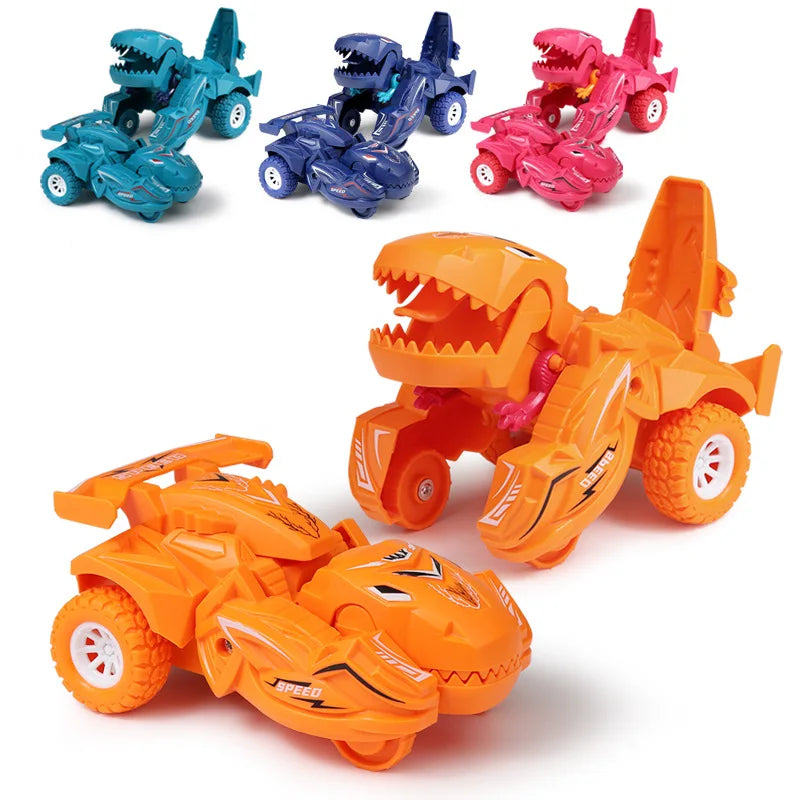 Automatic Transform Dinosaur Car Gift for Boys