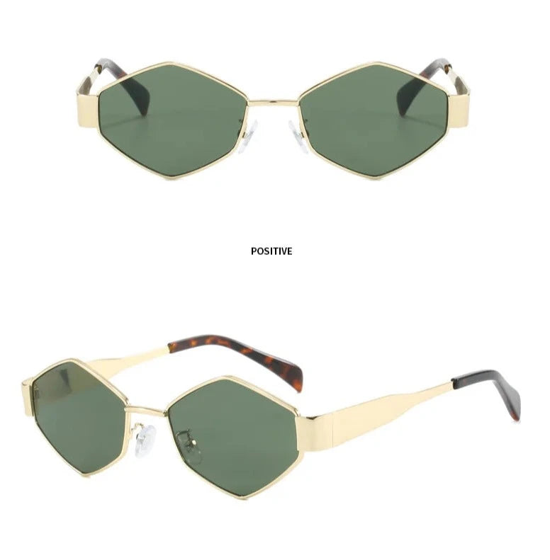 Gafas de sol hexagonales vintage 