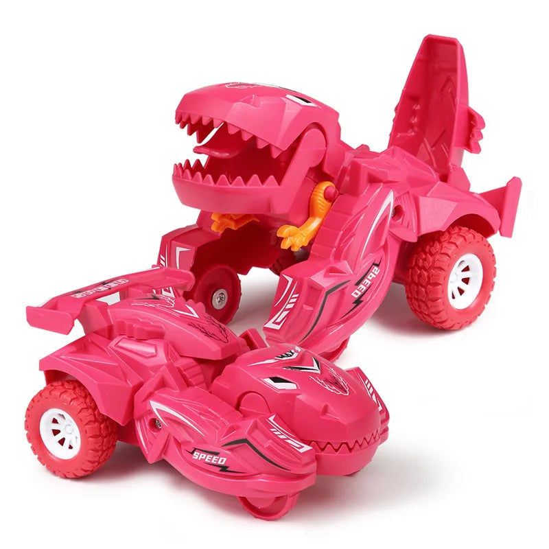Automatic Transform Dinosaur Car Gift for Boys