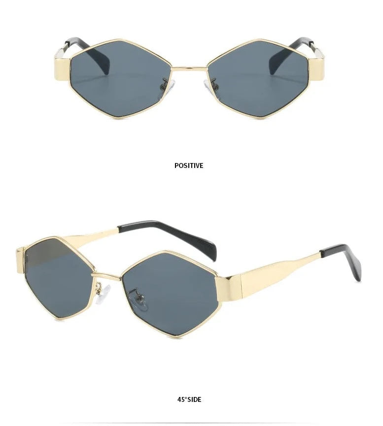 Gafas de sol hexagonales vintage 