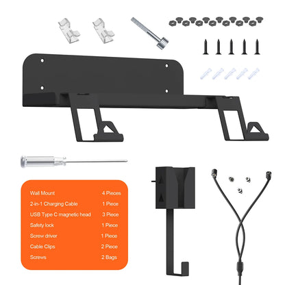 Soporte de pared multifuncional para controladores y auriculares 