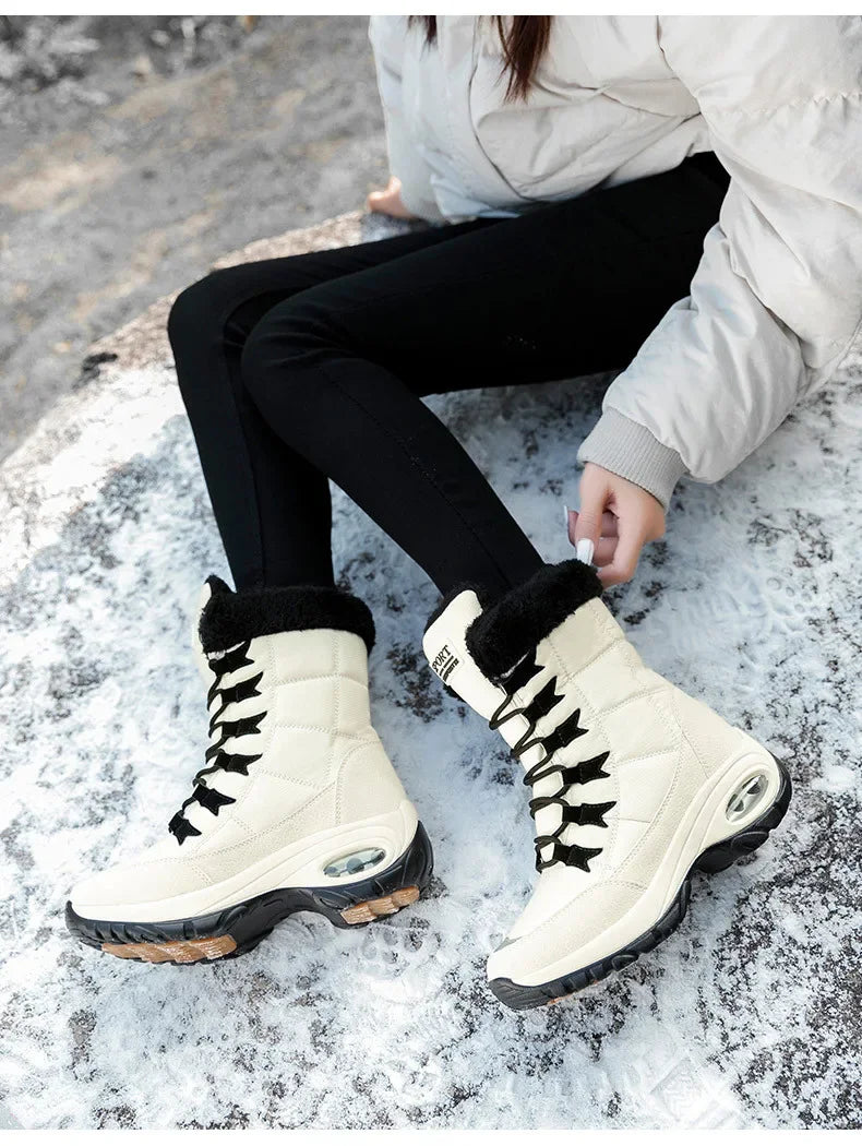 Botas de nieve con plataforma impermeables 