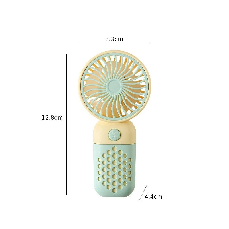 Portable USB Mini Fan – Rechargeable Handheld Cooler