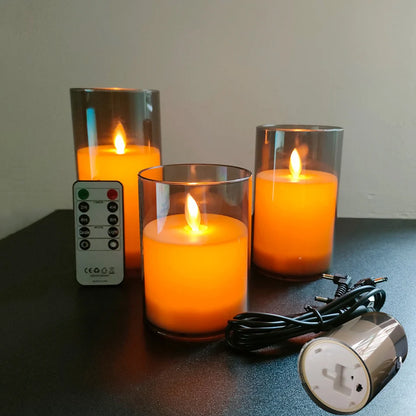 USB Rechargeable LED Candle Light with Remote