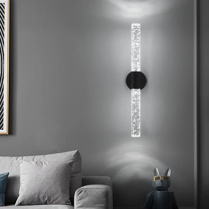 Modern LED Wall Light – Crystal Bubble Design