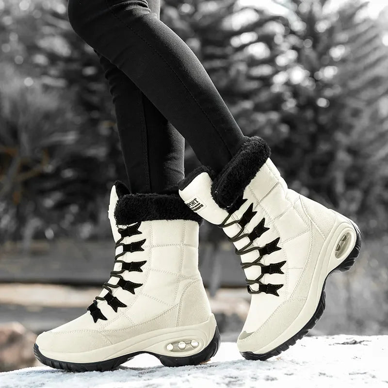 Botas de nieve con plataforma impermeables 