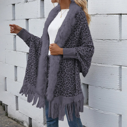 Animal Print Poncho Roma