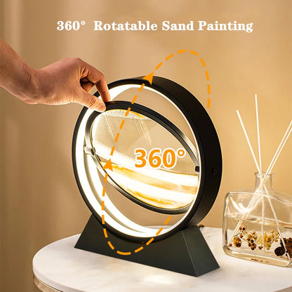 Seaside Magic : lampe sablier 3D à sables mouvants 