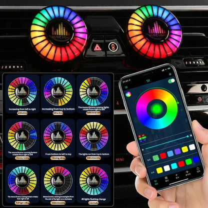 Bluetooth Car Freshener – Fragrance & Ambient Mood Light