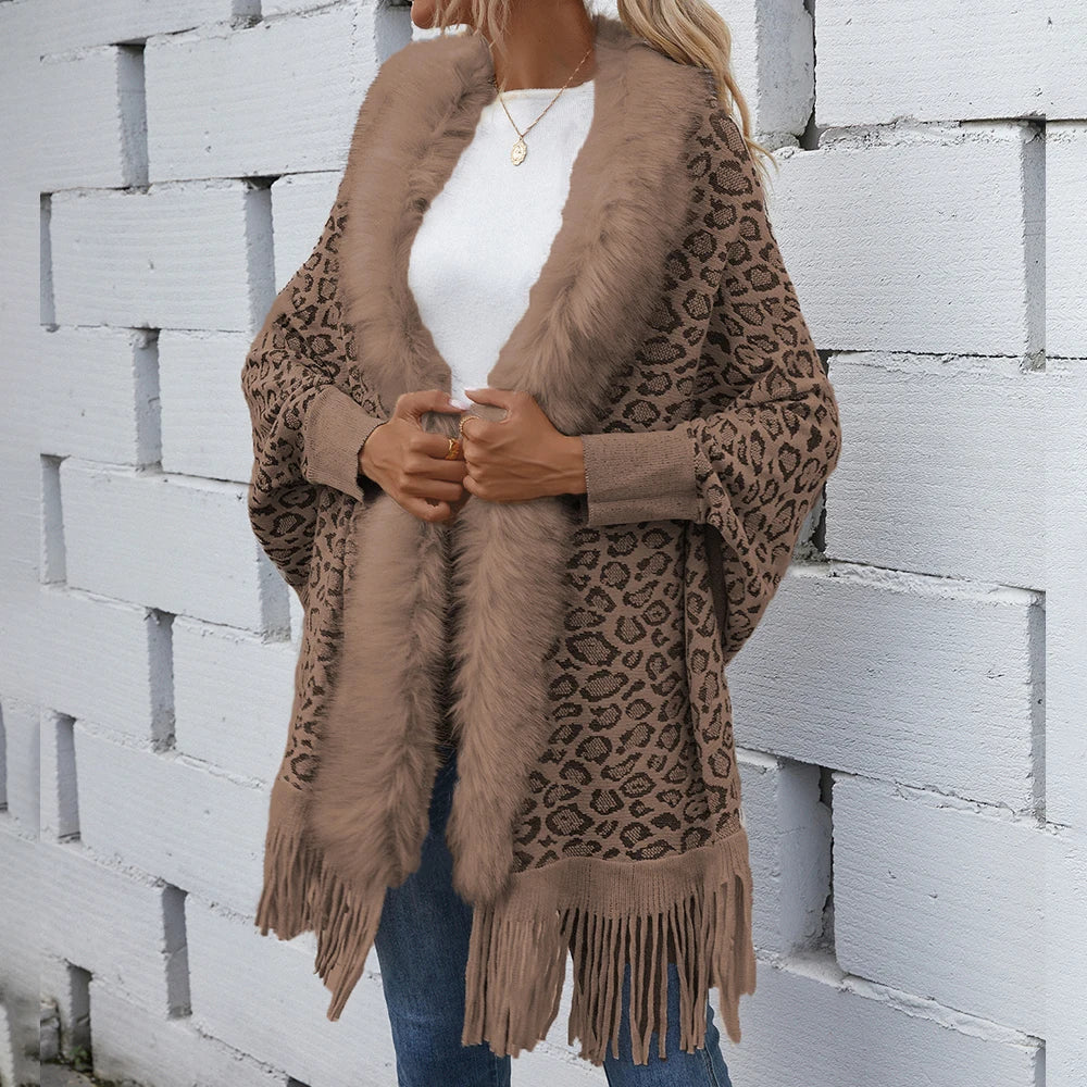 Animal Print Poncho Roma